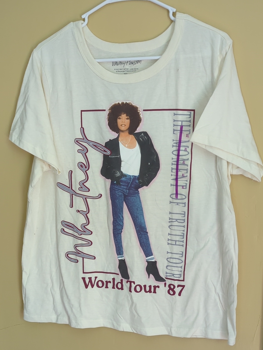 Whitney Houston "Moment of Truth World Tour '87" TShirt